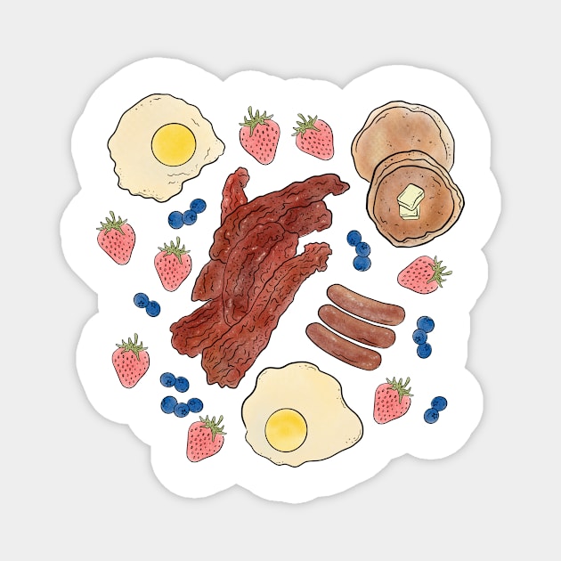 Breakfast Yum Magnet by Sasha Banana 