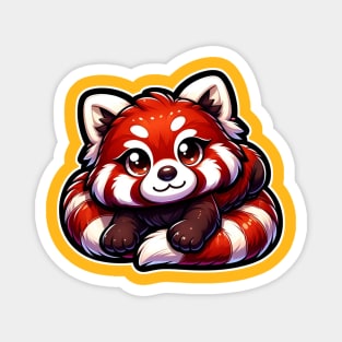 Cute red panda Magnet