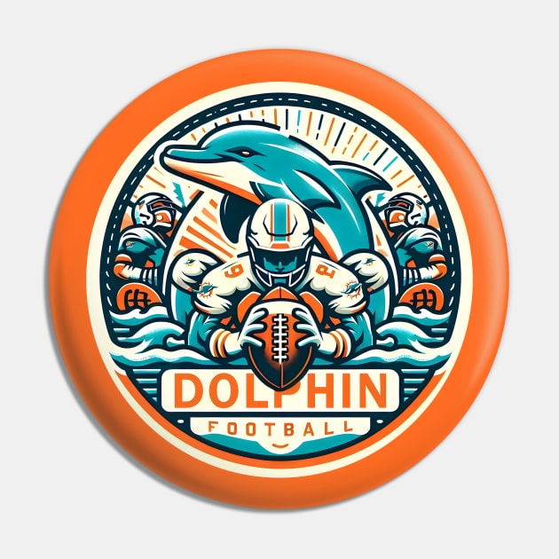 Miami Dolphin Football Club Pin by TeeVee