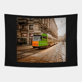 Milanese Tram#1 Tapestry