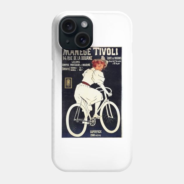 MANEGE TIVOLI Ride a Tivoli Bicycle Cycles Vintage French Advertisement Phone Case by vintageposters