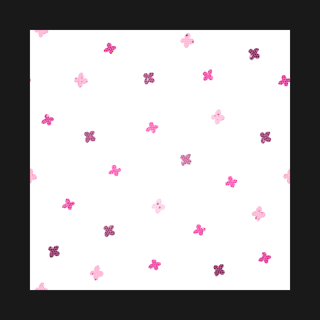 Simple Pink Flower Pattern by OneLook