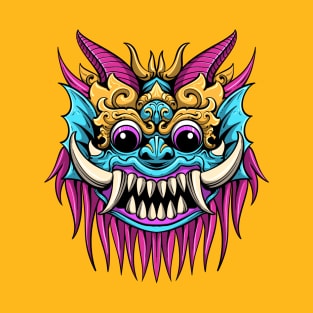 Scary Monster Balinese Mask T-Shirt