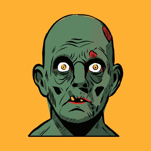 Scary Zombie Head by SLAG_Creative