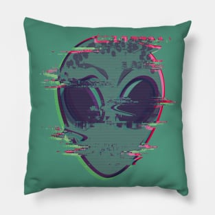 Alien in Distortion Pillow