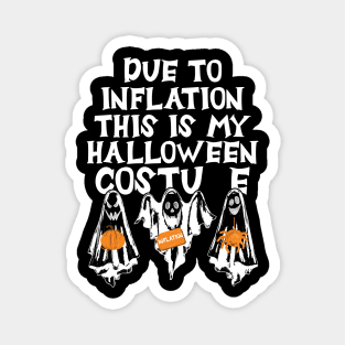 Due To Inflation This Is My Halloween Costume Funny Magnet