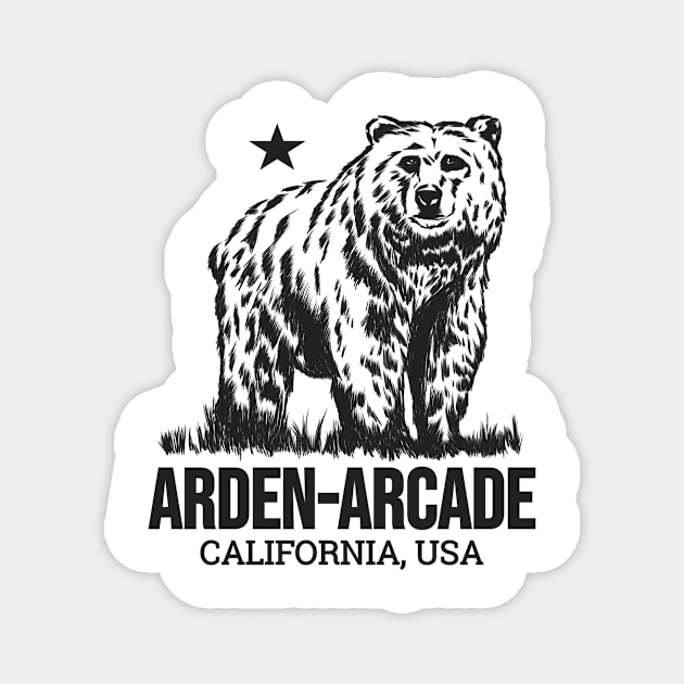 Arden-Arcade California Grizzly Bear Magnet by urban-wild-prints