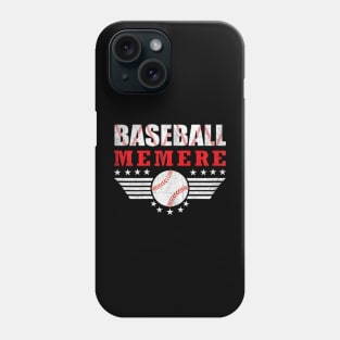 Womens Baseball Memere Ball Memere Mothers Day Phone Case