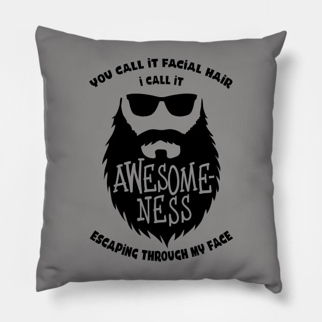 Awesome beard Pillow by the Bujeezis