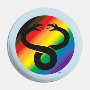 Evil Spirits Shiel (Gay PrideFlag) Pin