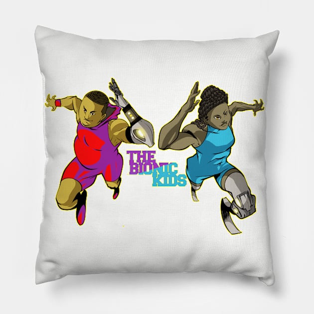 Bionic Kids Pillow by Diva and the Dude