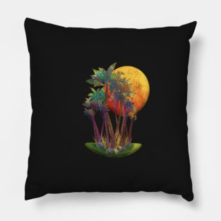 Palm Tree Shadow Pillow