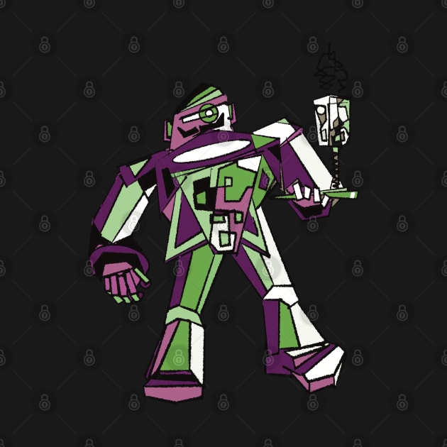 Green Robo Waiter by Nigh-designs