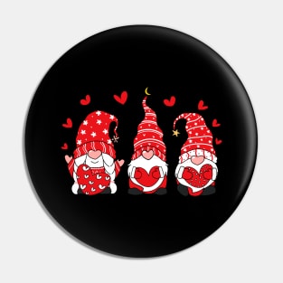 Three Gnomes Holding Hearts Happy Valentines Day 2021 Pin