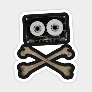 Mixtape and Oldscool Music Piracy Tape Cassette Magnet