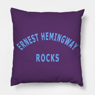 Ernest Hemingway Rocks Pillow