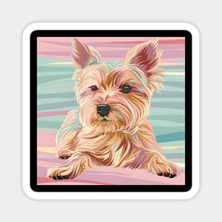 Norwich Terrier in 80's Magnet