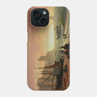 The Fishing Fleet by Albert Bierstadt Phone Case