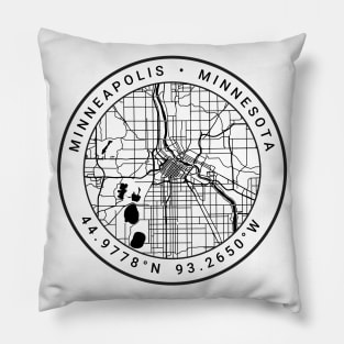 Minneapolis Map Pillow