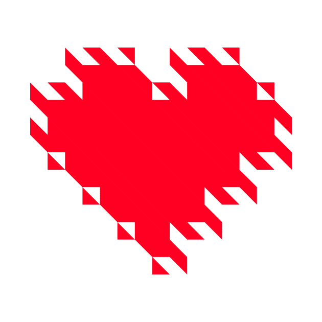 Red heart stripes by ngmx
