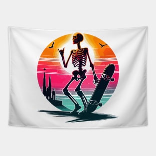 Skeleton Skater Tapestry