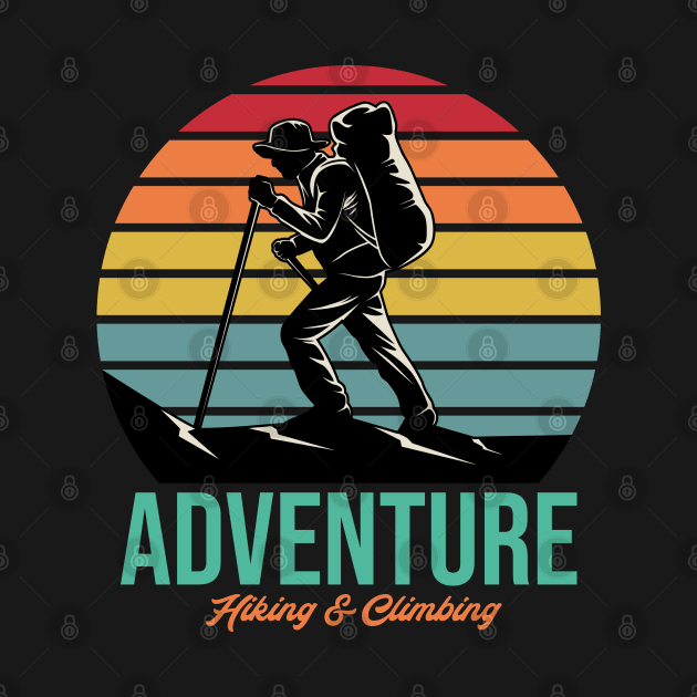 Outdoor adventure hiking & climbing by Mako Design 