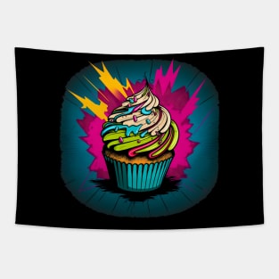 Neon Cupcake 3 Tapestry