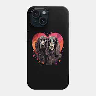 Field Spaniel Couple Valentine Phone Case