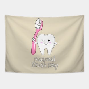 National Brush Day - Toothbrush Day Tapestry
