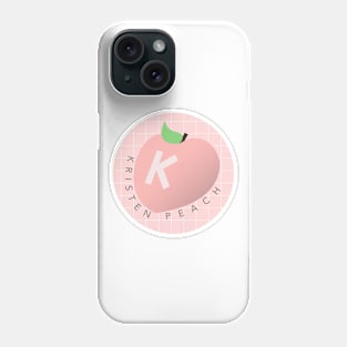 official "kristen peach" logo Phone Case