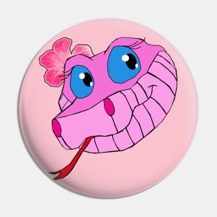 Pink Kaa Head 2024 Pin