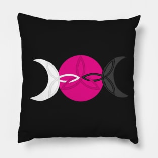 Triple Moon Triple Triquetra Pillow