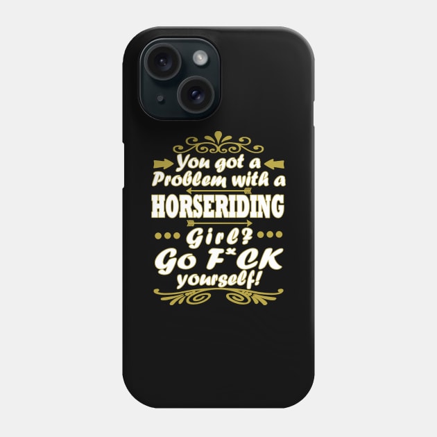 Riding Equestrian Horse Girl Riding Stable Trot Phone Case by FindYourFavouriteDesign