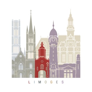 Limoges skyline poster T-Shirt