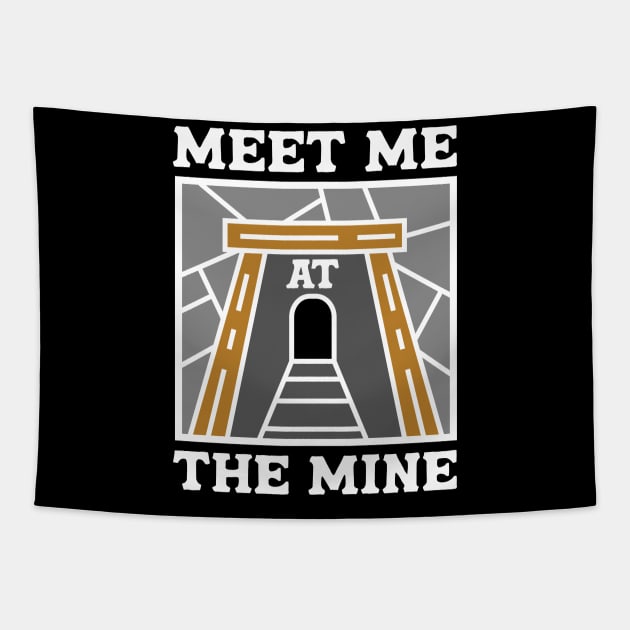 Coal Mining Coal Miner Tapestry by TheBestHumorApparel