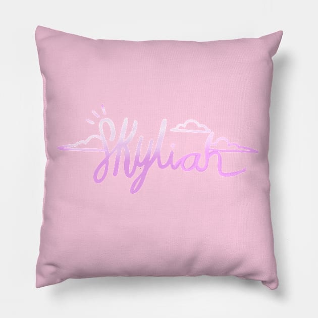 Pink gradient Skyliah Design (accessories) Pillow by Skyliah