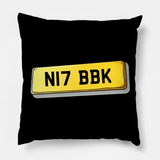 N17 BBK - Tottenham Number Plate Pillow