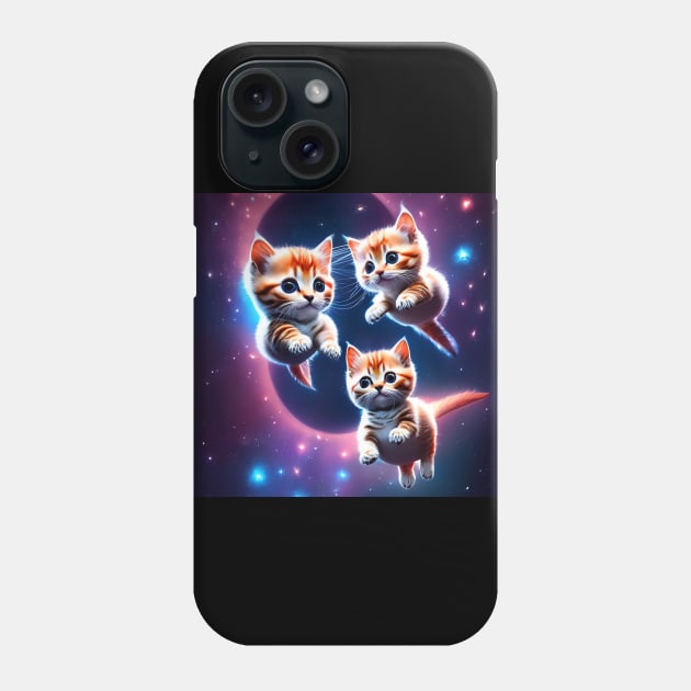 Space Cats 41 Phone Case by ABSTRACT-IVISM