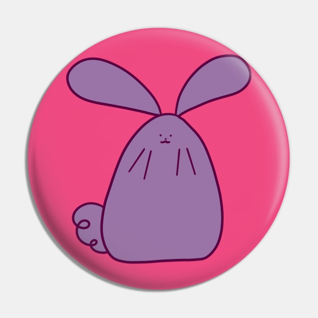 Purple Bunny Pin by saradaboru