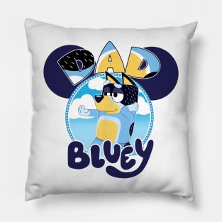 Bluey and Bingo Family Birthday Father Pillow