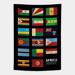 Africa Country Flags Set Tapestry