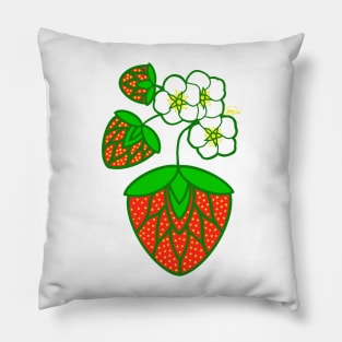 Strawberry Design Pillow