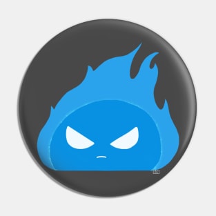 Grumpy Flame Pin