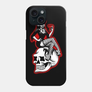 American Traditional Lowbrow Femme Fatale Horror Pin-up Phone Case