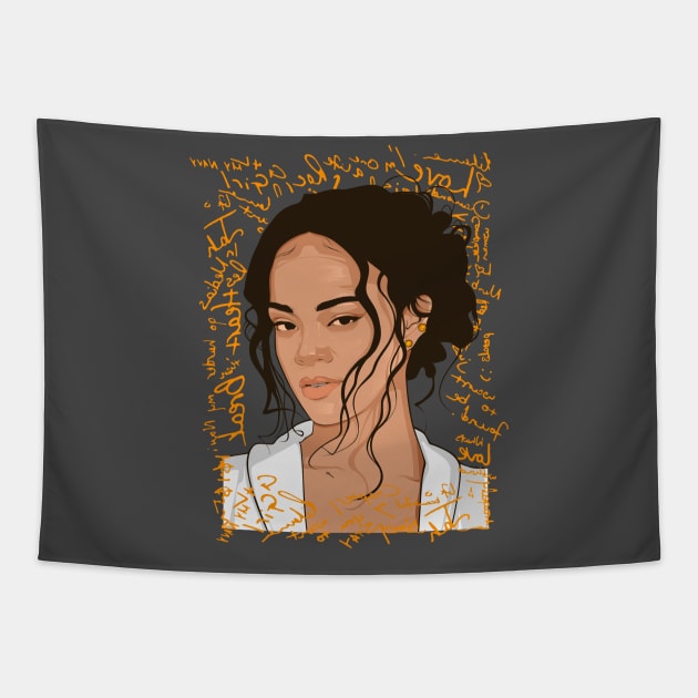 Rihanna Tapestry by Legendaries