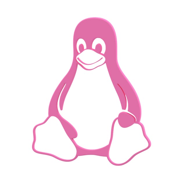 Tux 3D Pink by MacJoris