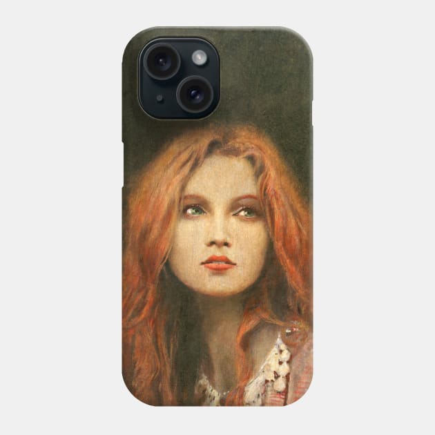 Pre-Raphaelite Muse Phone Case by mictomart