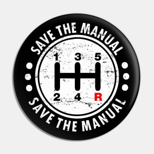 Save The Manuals - 3 Pedals Pin