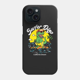 Surfer Dino Phone Case