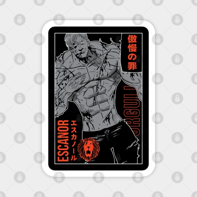 Escanor Lion's Sin of Pride - Nanatsu no Taizai Magnet by Otaku Vibes